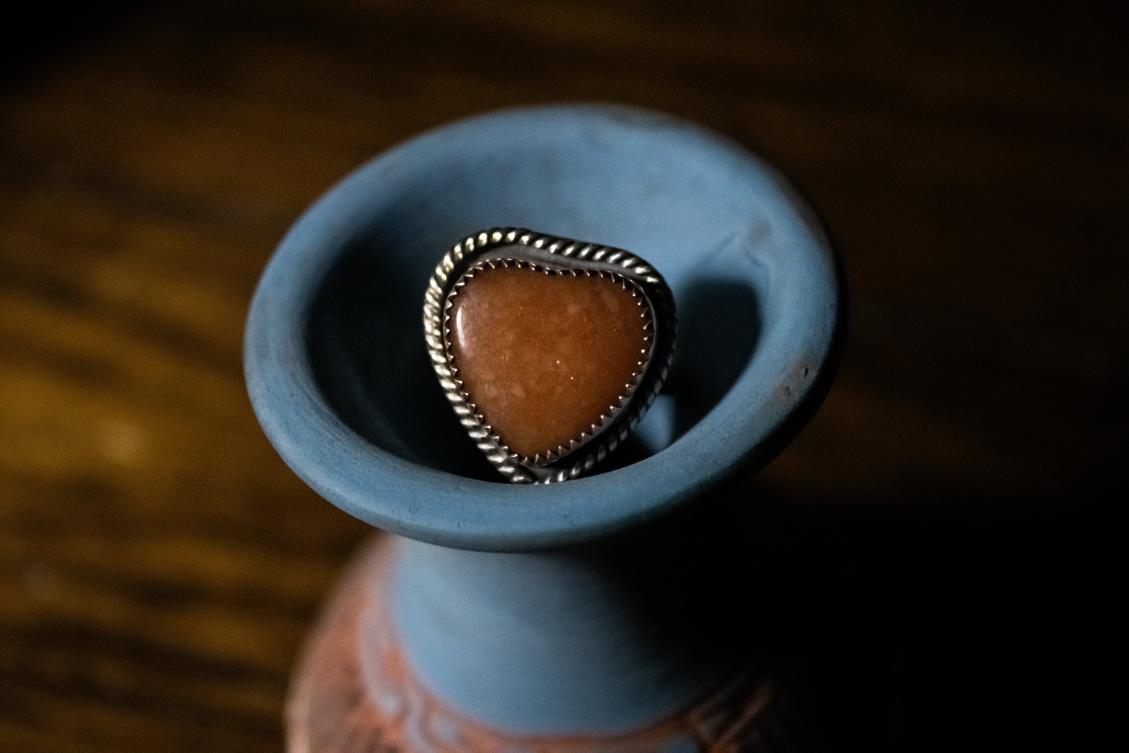 Orange Adventurine Heart